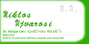 miklos ujvarosi business card